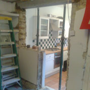 g.b.d. construction design and build - beforeandafter section